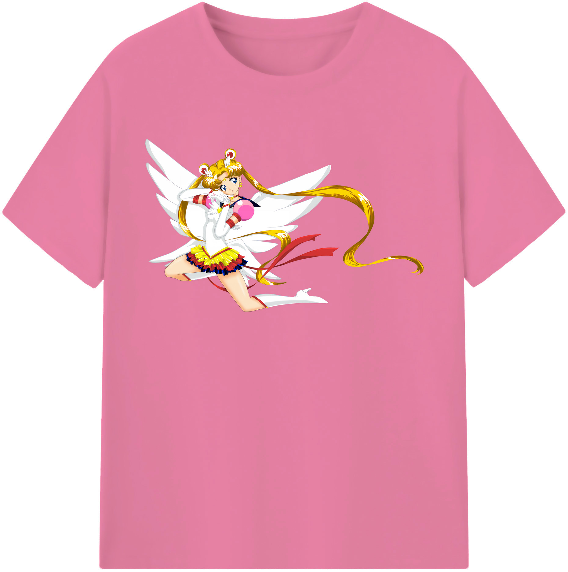 （画像用） 美少女戦士セーラームーン 月野 うさぎ つきの うさぎ Sailor Moon Tsukino Usagi 綿100％半袖Tシャツ（フロントプリント）